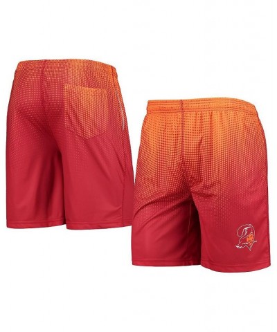 Men's Orange and Red Tampa Bay Buccaneers Historic Logo Pixel Gradient Training Shorts $24.63 Shorts