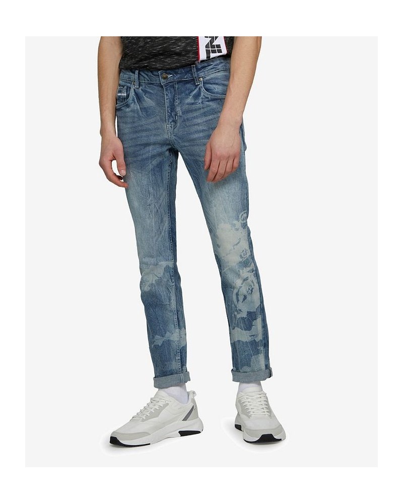 Men's Skinny Fit Rhino Wrap Stretch Jeans Medium Wash $36.66 Jeans