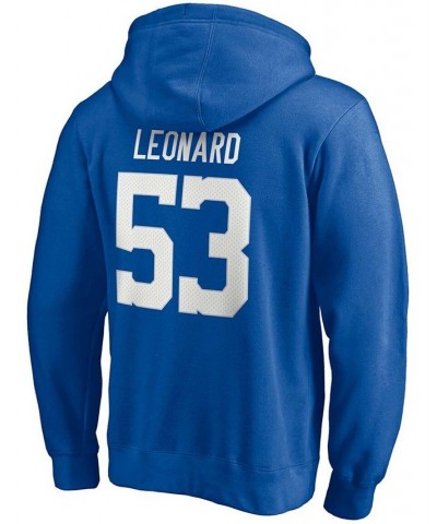 Men's Darius Leonard Royal Indianapolis Colts Player Icon Name and Number Pullover Hoodie $33.65 Sweatshirt