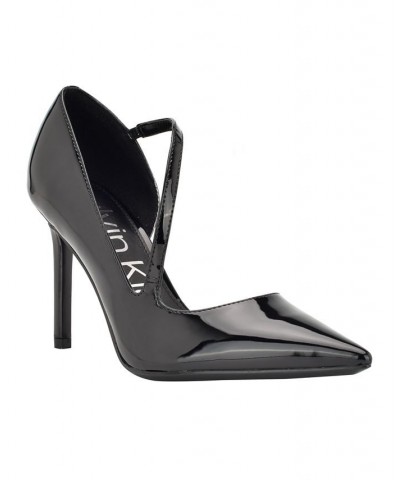 Women's Drama Pointy Toe Stiletto Dress Pumps Black $21.97 Shoes