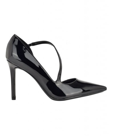 Women's Drama Pointy Toe Stiletto Dress Pumps Black $21.97 Shoes