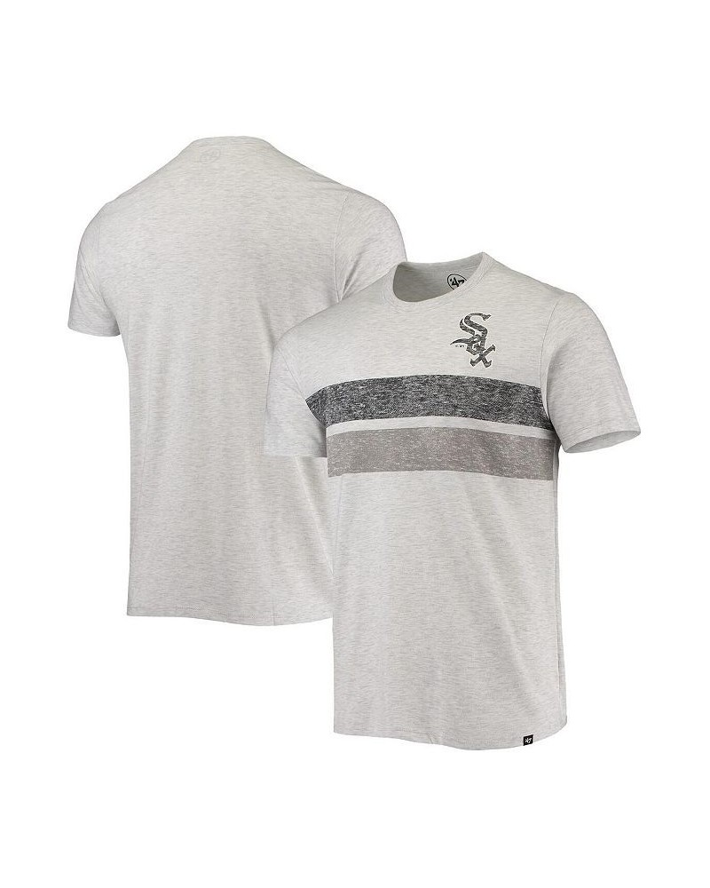 Men's Heathered Gray Chicago White Sox Team Logo T-shirt $18.92 T-Shirts