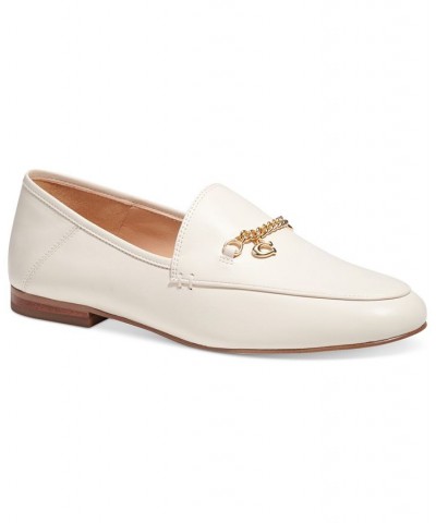 Women's Hanna Chained Loafers White $68.25 Shoes