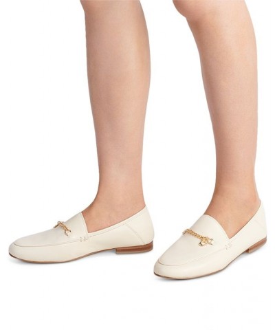 Women's Hanna Chained Loafers White $68.25 Shoes