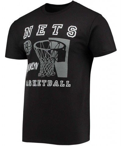 Men's Black Brooklyn Nets Slam Dunk T-shirt $20.39 T-Shirts