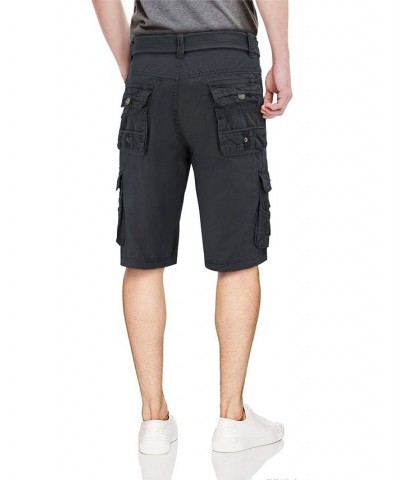 Men's Belted Snap Detail Cargo Shorts PD03 $34.22 Shorts