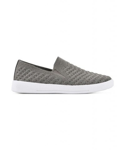 Women's Courage Slip-On Sneakers Silver $31.74 Shoes