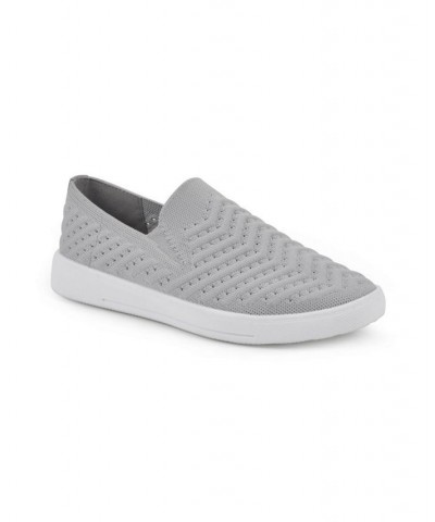 Women's Courage Slip-On Sneakers Silver $31.74 Shoes