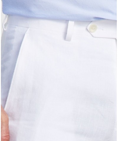 Men's UltraFlex Classic-Fit Linen Pants White $33.93 Pants