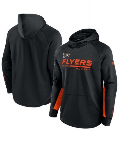 Branded Men's Black Philadelphia Flyers Authentic Pro Locker Room Raglan Pullover Hoodie $33.58 Sweatshirt