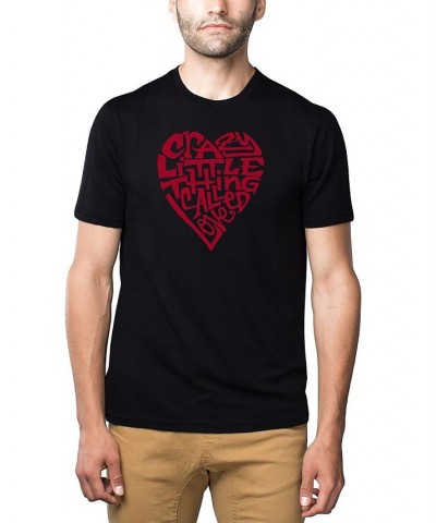 Men's Premium Blend Word Art Crazy Little Thing Called Love T-shirt Black $26.09 T-Shirts