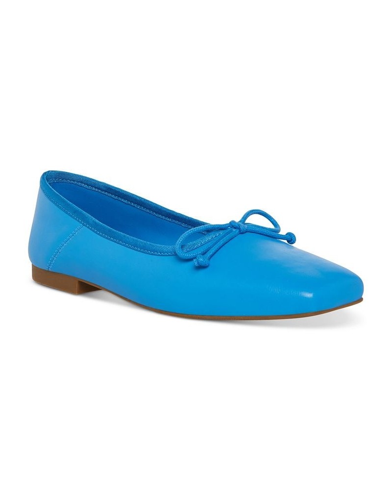 Vineyard Snip-Toe Ballet Flats Blue $25.48 Shoes