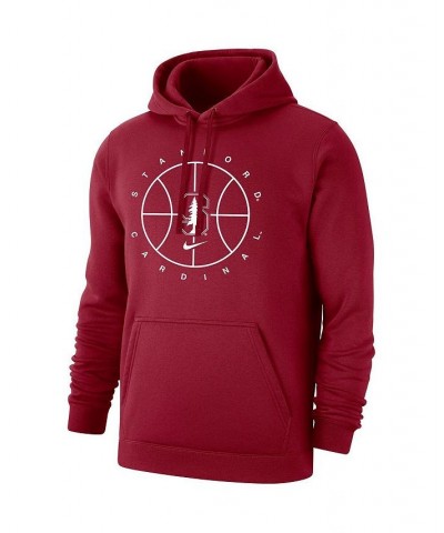 Men's Cardinal Stanford Cardinal Basketball Icon Club Fleece Pullover Hoodie $39.95 Sweatshirt