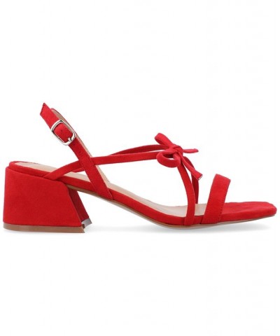 Women's Amity Sandal Red $38.00 Shoes