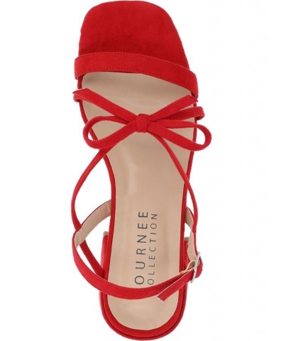 Women's Amity Sandal Red $38.00 Shoes