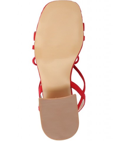 Women's Amity Sandal Red $38.00 Shoes