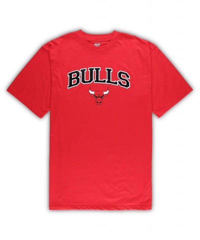 Men's Red, Heather Gray Chicago Bulls Big and Tall T-shirt and Pajama Pants Sleep Set $45.89 Pajama