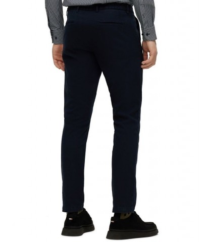 BOSS Men's Slim-Fit Chinos in a Stretch-Cotton Blend Blue $78.96 Pants