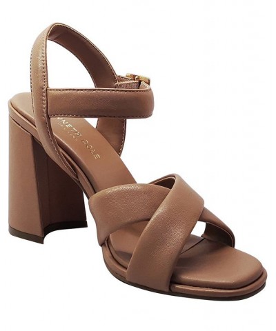 Women's Lessia Dress Sandals Brown $60.42 Shoes