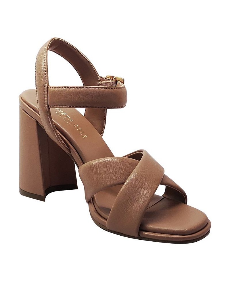 Women's Lessia Dress Sandals Brown $60.42 Shoes