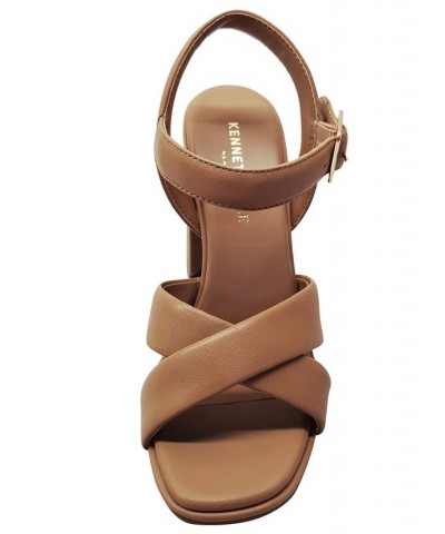 Women's Lessia Dress Sandals Brown $60.42 Shoes