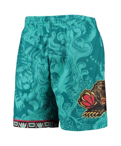 Men's Turquoise Vancouver Grizzlies Hardwood Classics Lunar New Year Swingman Shorts $40.50 Shorts