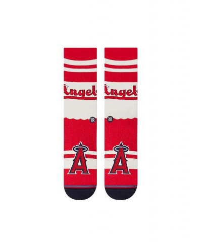 Men's Red Los Angeles Angels 2022 City Connect Crew Socks $14.10 Socks