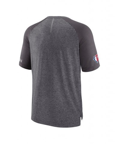 Men's Branded Heathered Gray Sacramento Kings 2022 Noches Ene-Be-A Core Shooting Raglan T-shirt $28.19 T-Shirts