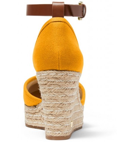 Women's Kendrick Espadrille Wedge Sandals Yellow $75.90 Shoes