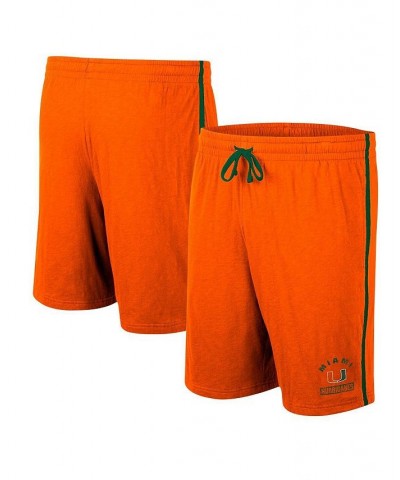 Men's Orange Miami Hurricanes Thunder Slub Shorts $15.84 Shorts