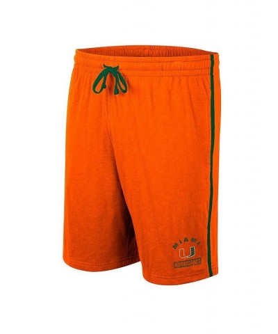 Men's Orange Miami Hurricanes Thunder Slub Shorts $15.84 Shorts