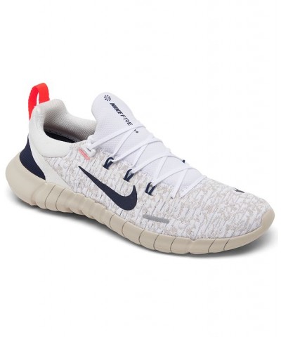 Men's Free Run 5.0 Next Nature Running Sneakers White $46.20 Shoes