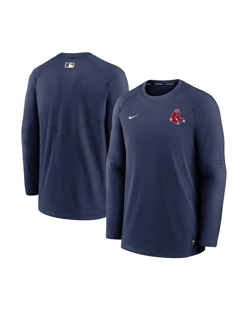 Men's Navy Boston Red Sox Authentic Collection Logo Performance Long Sleeve T-shirt $41.40 T-Shirts