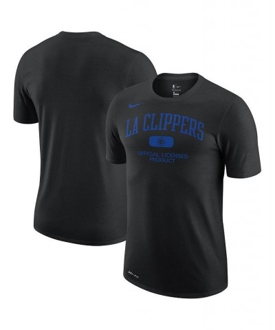 Men's Black LA Clippers Essential Heritage Performance T-shirt $18.45 T-Shirts