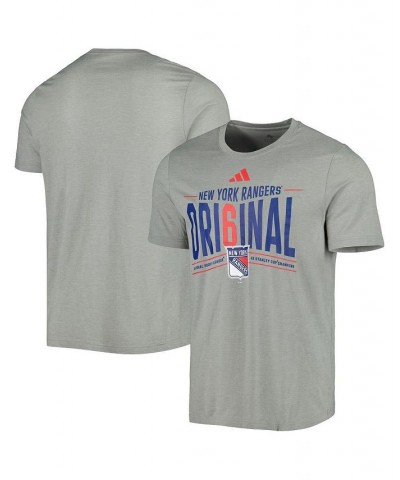 Men's Gray New York Rangers Original Six Tri-Blend T-shirt $25.64 T-Shirts