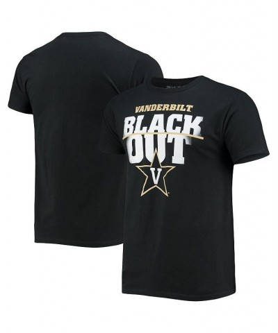 Men's Black Vanderbilt Commodores Black Out Game T-shirt $12.60 T-Shirts