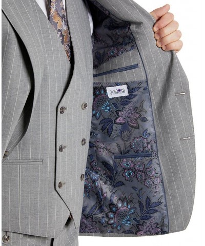 Men's Classic-Fit Pinstripe Suit Jacket Gray $130.50 Suits