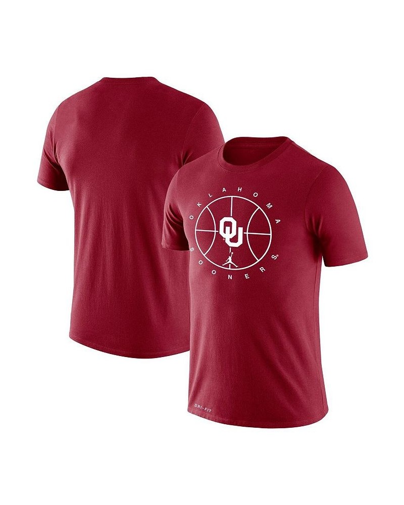 Men's Brand Crimson Oklahoma Sooners Basketball Icon Legend Performance T-shirt $23.00 T-Shirts