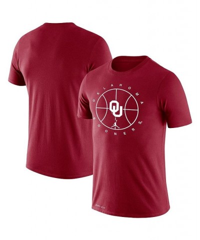 Men's Brand Crimson Oklahoma Sooners Basketball Icon Legend Performance T-shirt $23.00 T-Shirts