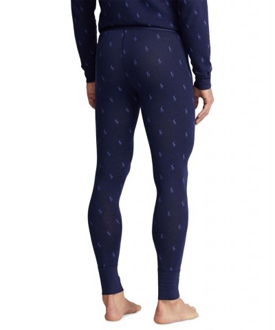 Men's Slim Long John Pants Blue $20.86 Underwear