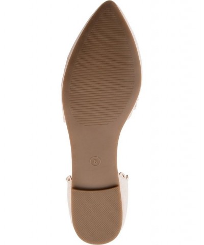 Women's Jezlin Scalloped Flats Tan/Beige $33.60 Shoes