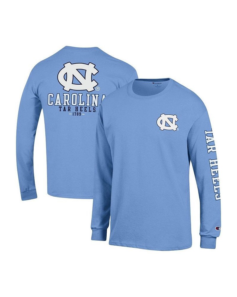 Men's Carolina Blue North Carolina Tar Heels Team Stack Long Sleeve T-shirt $22.50 T-Shirts