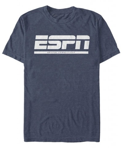 Men's ESPN Bristol Short Sleeve Crew T-shirt Blue $15.75 T-Shirts