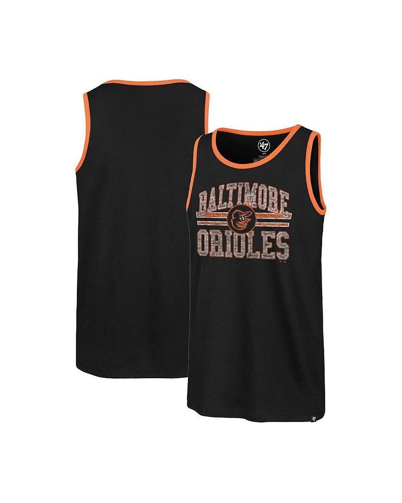 Men's Black Baltimore Orioles Winger Franklin Tank Top $26.39 T-Shirts