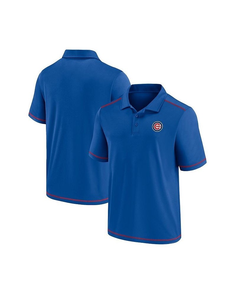 Men's Royal Chicago Cubs Primary Team Logo Polo Shirt $27.30 Polo Shirts