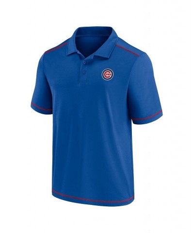 Men's Royal Chicago Cubs Primary Team Logo Polo Shirt $27.30 Polo Shirts