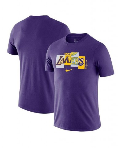 Men's Purple Los Angeles Lakers 2021/22 City Edition Essential Wordmark Collage T-shirt $19.43 T-Shirts