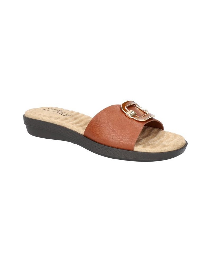 Women's Sunshine Comfort Slide Sandals PD03 $27.95 Shoes