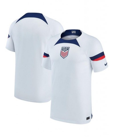 Men's White USMNT 2022/23 Home Breathe Stadium Replica Blank Jersey $42.92 Jersey