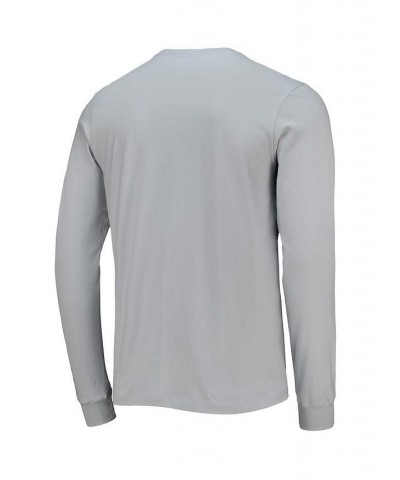 Men's Gray North Carolina Tar Heels 2-Hit Long Sleeve T-shirt $16.56 T-Shirts